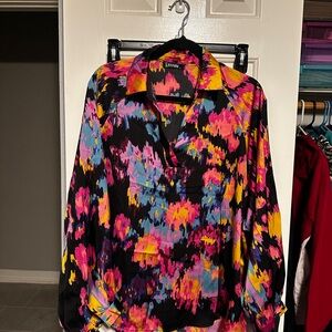 Multicolor Abstract Women's Top